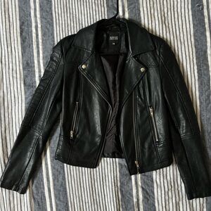 Princess Polly Black Leather Jacket
